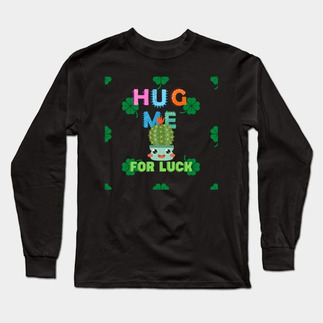 Hug me for luck Long Sleeve T-Shirt by koolgifts